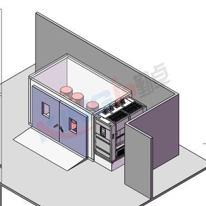 高校定制款18m³步入式恒温恒湿试验室交付完成