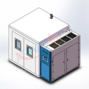 汽车行业26立方步入式高低温试验房验收完成